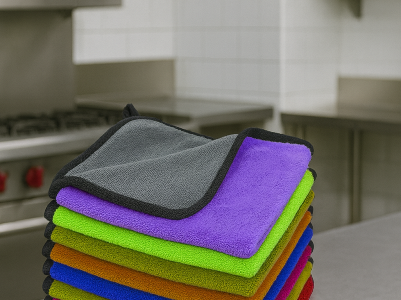 فوط ميكرو فايبر  الوان وجهين عدد 12 - 30*40