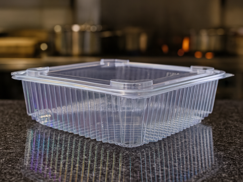 علبه شفاف بيور مفصلي 1500 مربع 200 قطعه