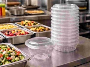 علبه شفاف بيور مفصلي 360 مستطيل 300 قطعه